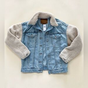 American Eagle Sherpa Denim Jacket NWT